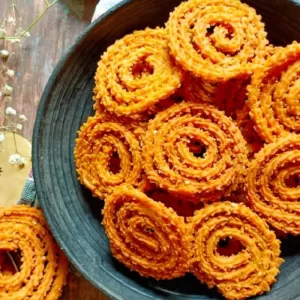 ChandraFoods Methi Chakri – crunchy, golden Indian spiral snack with fenugreek and spices, perfect for festive snacking and UK delivery.