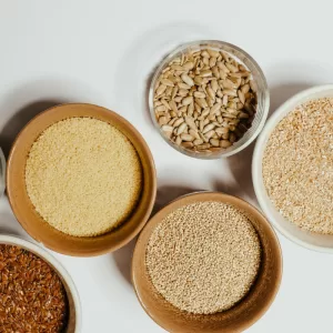 ChandraFoods Sunflower Seeds in eco-friendly packaging, showcasing premium whole food seeds rich in nutrients and perfect for healthy snacking.